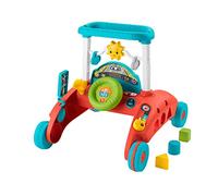 Fisher-Price Andador 2 caras Correpasillos con actividades con luces y sonidos, juguete para andar o sentarse, regalo para bebé +6 meses, versión español + portugués + italiano + inglés (HJP46)