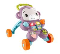 Fisher-Price Andador para bebés Monito morado Primeros pasos con música, luces y actividades - JGW90