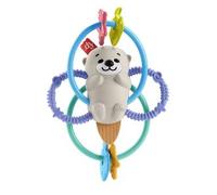 Fisher Price - Anillos mordedores de Nutria, juguete sensorial para bebés ㅤ