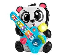 Fisher Price Animal Band - Gina la Pandina Aprendamo a Contar, Panda Interactivo para el Aprendizaje con 10 Teclas y 70 Canciones, Luces, Sonidos y micrófono, Juguete para niños, 9+ Meses, HYL03