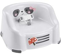 Fisher-Price Asiento elevador para niños pequeños y silla de comedor portátil, mapache, asiento elevador simple y cómodo