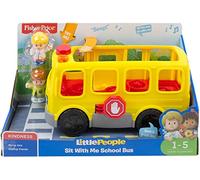Fisher-Price Autobús Escolar Little People Always with You, vehículo de Juguete con música, Incluye Figura de Emily y Eddie, Juguete para niños a Partir de 1 año, FKX00