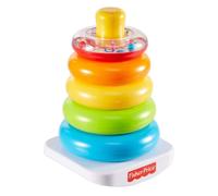 Fisher-Price Baby apilando la base Roly-Poly Roly-Poly con 5 anillos coloridos para mayores de 6 aos