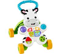 Fisher-Price Baby Push Toy Learn with Me Zebra Walker Musical Learning Activity with Lights & Fine Motor Play for Infants Ages 6+ Months (Amazon Exclusive)