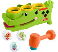 Fisher-Price Juguete cocodrilo para jugar sentado JLB94 – martillo y 3 bolas – a partir de 9 meses