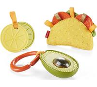Fisher-Price Baby Toys - Juego de martes de tacos, 3 sonajeros de comida y actividades sensoriales para recién nacidos a partir de 3 meses