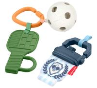 Fisher-Price Baby Toys Mini Me Moments Lets Play Pickleball Set 3 actividades sensoriales con temαtica deportiva para reciιn nacidos a partir de