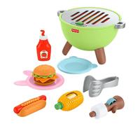 Fisher-Price Barbacoa de Actividades del Bosque de la Amistad Juguete para niños pequeños, Conjunto de 14 Piezas con temática de Comida para Juego de imitación, a Partir de 2 años, JLB82