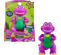 Fisher-Price Barney's World - Figura musical de Barney con manos de corazón, 5.7 pulgadas de alto con luces y frases para niños a partir de 2 años