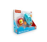 Fisher Price - Barquito con remos León - Juguete de baño Bebes - Juguete de Cuerda para la bañera - Colección Juguetes de Agua flotantes - Animales Intercambiables ( Deqube 920D00091)