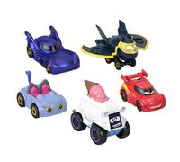 Fisher-Price Batwheels Batmóvil Pack 5 Coches de Juguete metálicos, Incluye Bam el Batmóvil, Redbird, Kitty, Snowy y Batwing, Inspirado en la Serie, +3 años (HML20)