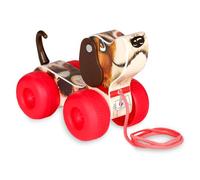 Basic Fun Fisher Price Classics 1650 Little Snoopy, Pull Along Toy with Interactive Features, Small Toy Dog for Kids, Classic Toy with Retro-Style Packaging, Aged 12 Months +,6.8 x 2.6 x 4.25 Inches