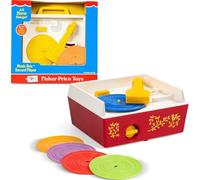 Fisher Price Clásicos 1697 - Tocadiscos estilo caja de música, juguete musical para bebés; juguete interactivocon 10 canciones, juguete de aprendizaje; para edades de a partir de los 18 meses