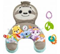 Fisher-Price Cojín My Musical Awakening Perezoso - Almohada de Juego Musical con Vibración y Juguetes para Bebés Boca Abajo
