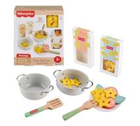 Fisher-Price Conjunto de juego de cocina JFG14 - 31 piezas, comida y utensilios de madera