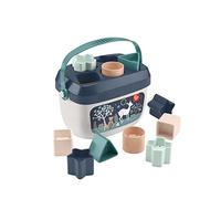 Fisher-Price Cubo Primeros Bloques Diseño Cervatillo a la luz de la luna, bloques de juguete, regalo para bebés (Mattel HJP20)