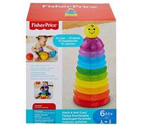 Fisher-Price - Cuencos apilables, juguete bebé +6 meses (Mattel W4472)