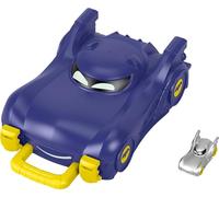 Fisher-Price DC Batwheels - Estuche de transporte para preescolar con auto fundido a escala 1:55 para mayores de 3 años, HRJ52