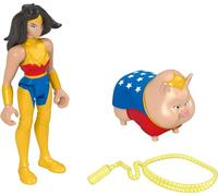 Fisher-Price DC Liga de Super Mascotas BP/WW Héroe y Mascota Figuras de Juguete (Mattel HGL04)
