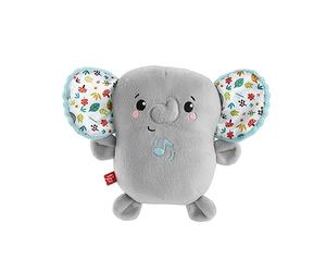 Fisher-Price Elefante Relajante con Vibraciones calmantes, Peluche con Vibraciones calmantes, Dispositivo de Sonido portátil con música y Vibraciones para bebés recién Nacidos (Mattel HML65)