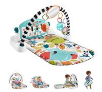 Fisher-Price Esterilla educativa con piano musical animal, instrumento musical portátil con niveles de aprendizaje para niños de nacimiento, versión polaca HWY57