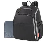 Fisher-Price Fastfinder - Juego de 3 bolsas de pañales para mamás y papás con cambiador y bolsillo para toallitas, Negro/Gris, L, Moderno