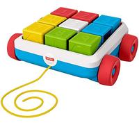 Fisher-Price Fisher Price , Carrito de Arrastre de Bloques de Actividad, Juguete para Bebés +6 Meses