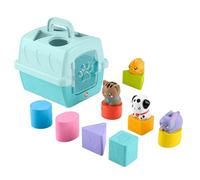 Fisher-Price FP Pets Transportín Clasifica y Guarda, Juguete para clasificar Formas con Actividades de motricidad Fina para bebés a Partir de 6 Meses, HTW93