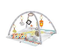 Fisher-Price - Gimnasio Luces Manta de Juego para bebés recién Nacidos (Mattel FXC37)