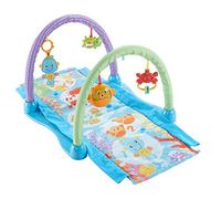 Fisher-Price Gimnasio musical juega y gatea, manta de juego para bebé (Mattel DRD92)