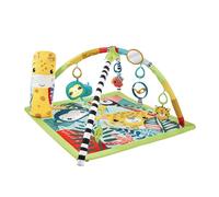 Fisher-Price Gimnasio sensorial Selva Tropical 3 en 1 | Manta de actividades para bebé: música, luces, cuña para jugar boca abajo y 5 juguetes; juego evolutivo a partir de 0 meses