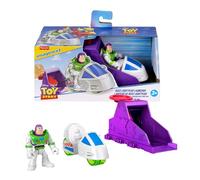 Fisher-Price Mattel Imaginext Conjunto de Lanzador con Figura de acción de 7,6cm y vehículo de Juguete, Inspirado en “Toy Story” de Disney Pixar (los Personajes Pueden Variar), JKW24