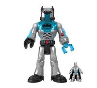 Fisher-Price Imaginext DC Super Friends Batman defensor gris y Exo traje Robot con luces y sonidos, con figura y accesorios, juguete +3 años (Mattel HMK88)