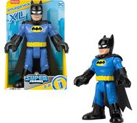 Fisher-Price Imaginext DC Super Friends Batman XL - Figura articulable de 10 pulgadas para preescolar a partir de 3 años, negro y azul