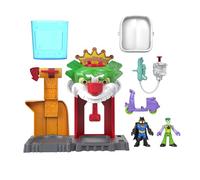 Fisher-Price Imaginext DC Super Friends Color Changer Casa de la risa del Joker Set de juego con figuras de Batman y Joker que cambian de color con el agua, juguete +3 años (HMX55)