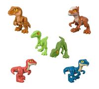 Fisher-Price Imaginext Jurassic World Dinosaur Toys Hatchlings - Juego de figuras de 6 piezas para juegos de simulaci n para ni os en edad preesc