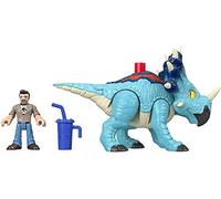 Fisher-Price Imaginext Jurassic World Pachyrhinosaurus y Lowery, Dinosaurio de Juguete para niños y niñas +3 años (Mattel GMR17)