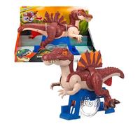 Fisher-Price Imaginext Jurassic World Rebirth Spinosaurus | Figura Dinosaurio corredor con movimiento de abalanzarse y morder, 22,9 cm de alto, JFR24