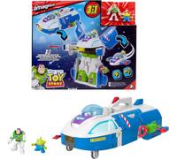 Fisher-Price Imaginext Nave transformable de Buzz Lightyear con Figuras | Nave de Buzz Lightyear de Toy Story con luces, sonidos, figuras de 7,6 cm, lanzador y proyectiles, JTH51