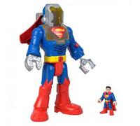 Fisher-Price Imaginext DC Super Friends Superman Juguete, figura y exotraje de robot de 30,5cm con luces y sonidos, para niños y niñas a partir de 3 años, JCT47