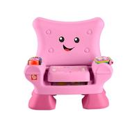 Fisher-Price JFF07 - Silla de aprendizaje para niños pequeños, color rosa, con música y diversas actividades para niños a partir de 1 año, versión multilingüe