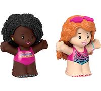 Fisher-Price Juego de figuras de nataci n Barbie Little People, paquete de 2 juguetes para ni os peque os y preescolares