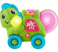 Fisher-Price Juguete de aprendizaje para bebés Link Squad Crawl 'n Colors Camaleón con música y luces para mayores de 9 meses, versión en inglés del Reino Unido, compatible solo con artículos Link