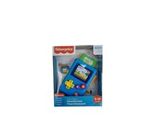Fisher-Price Juguete educativo Mi primera consola de juego Risas y Despertar con música y luces para recién nacidos y bebés a partir de 6 meses, versión griega