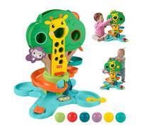 Fisher-Price Juguete Musical de Actividad Árbol Selva Sit-to-Stand | Centro de Juegos de Bolas, 6 pelotas, para bebés y niños desde 6 meses, JPL82