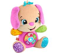 Fisher-Price Juguete para bebé Laugh & Learn Smart Stages Sis Musical Plush con luces y canciones de aprendizaje para bebés a partir de 6 meses
