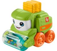 Fisher-Price Juguete para bebé Rollin' Tractor Push-Along Vehículo con actividades motoras finas para bebés a partir de 6 meses