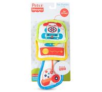 Fisher-Price Juguetes divertidos de 3 piezas para mascotas, con diseños de juguetes clásicos, con sonidos chirriantes y arrugados, juguetes de desarrollo para perros