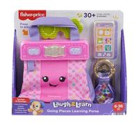 Fisher-Price Juguetes para bebés y niños pequeños, aprendiendo diversión sobre la marcha, bolsa interactiva y 4 accesorios, a partir de 6 meses, versión holandesa, RENT93