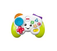 Fisher-Price Laugh & Learn Mi primer mando de consola Mando de videojuegos de juguete con música y luces, para niños y niñas +6 meses, versión multilingüe: Inglés, Italiano, Portugués, Español, JFD13
